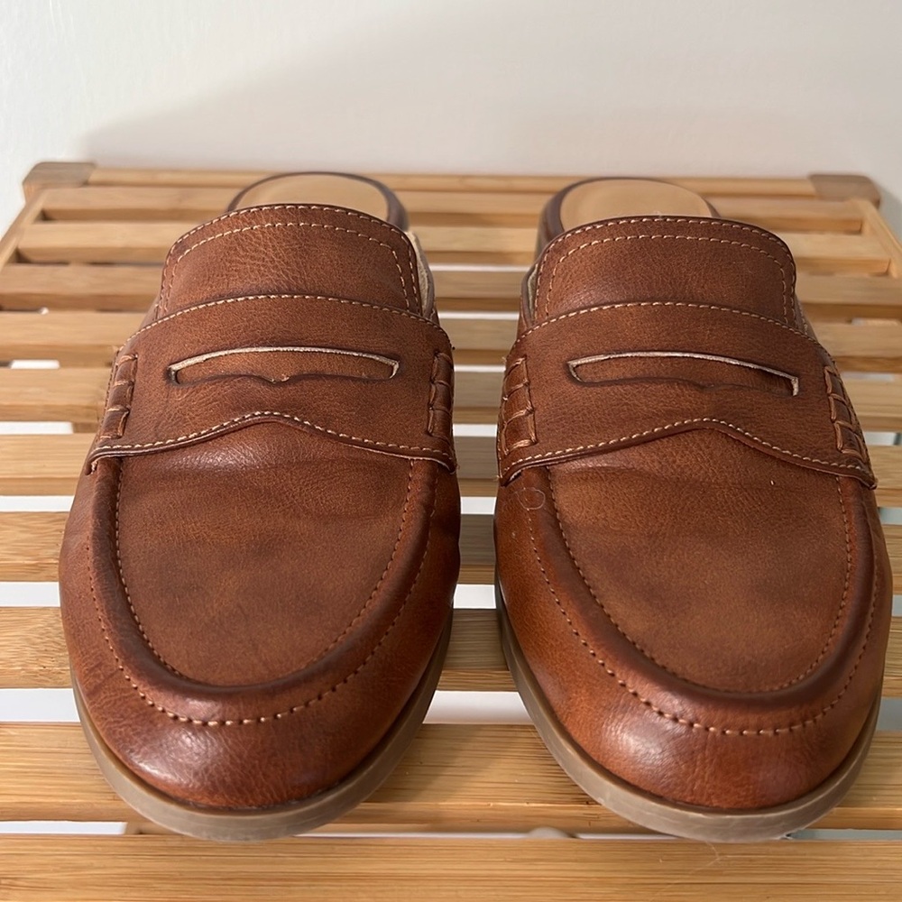 Brown leather loafers women’s 8 1/2